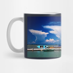 Cloud explosion over Gyra lagoon - Lefkada island Mug